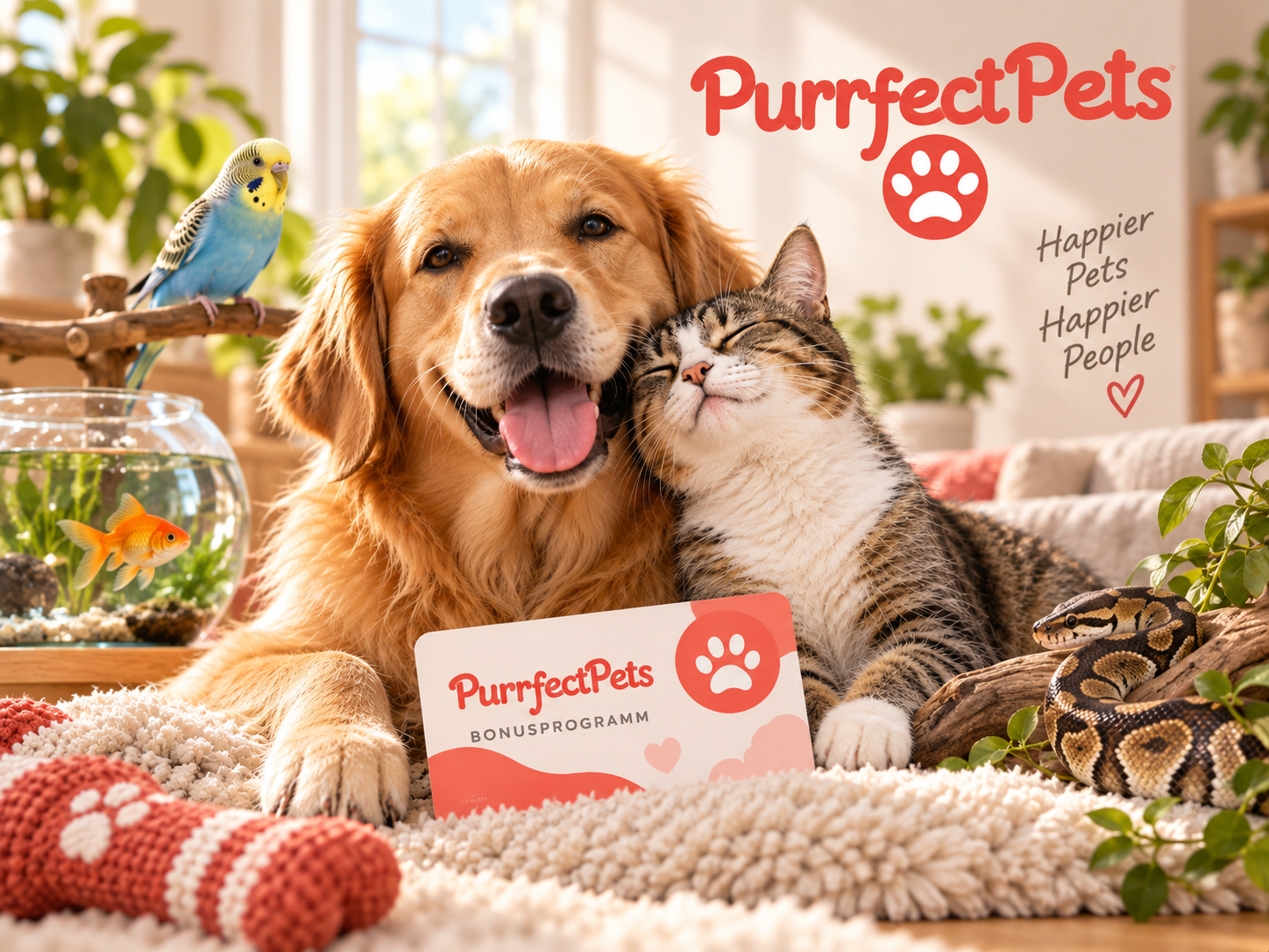 Bonuspunkte beim Tierbedarf sammeln mit dem Purrfect Pets Bonusprogramm Schweiz
