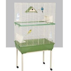 Stilvoller iMac Kira Holzschreibtisch in Grün-Weiss, 80 cm