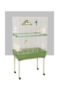 Stilvoller iMac Kira Holzschreibtisch in Grün-Weiss, 80 cm