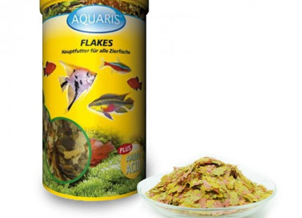 Aquaris Flakes Aquarium Fischfutter - hochwertiges Fischfutter für gesunde und farbenfrohe Aquarienbewohner