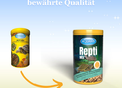 Aquaris Repti Mix ist ein hochwertiges Schildkrötenfutter für eine ausgewogene Ernährung
