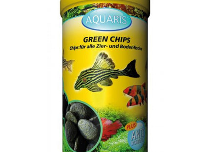 Aquaris Green Chips Aquarium Fischfutter für Welse 250 ml