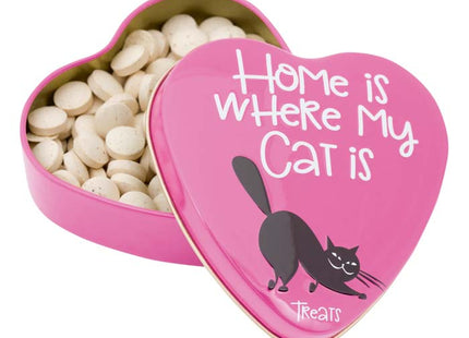 Sanal Cat Leckerlis im Herz "Home is ..." - Leckere Belohnung für Ihre Katze, 60 g