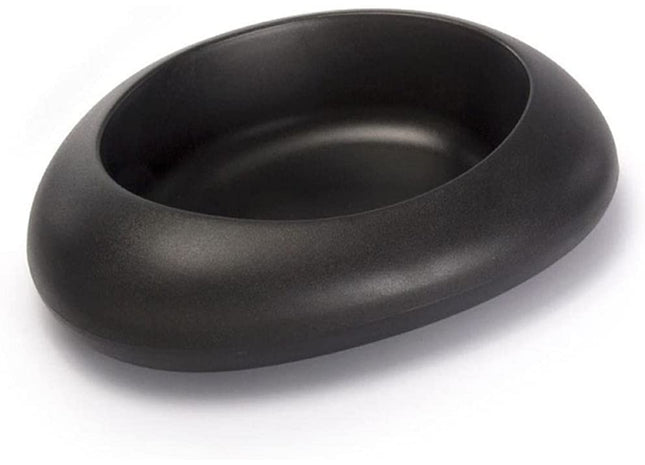 Anthrazitfarbener Napf im Ciottoli-Design für stilvolles Füttern