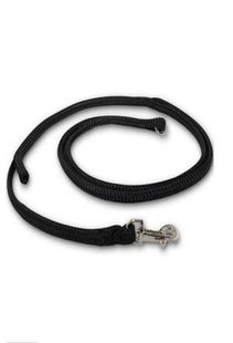 Schwarze Dino Hundeleine mit Easy-Locking-System
