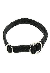 Schwarzes Dino-Halsband aus Poly-Material mit Stopper-Funktion