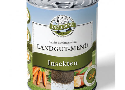 Bellfor Landgut-Menü hypoallergen mit Insekten - hochwertiges Hundefutter für empfindliche Hunde