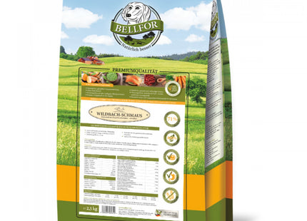 Bellfor Wildbach-Schmaus Wildlachs & Bachforelle - hochwertiges Hundefutter mit Wildlachs und Bachforelle