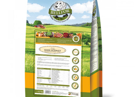 Bellfor Heide-Schmaus Weidelamm und Wildkaninchen Hundefutter - hochwertiges Nassfutter für Hunde mit natürlichen Zutaten
