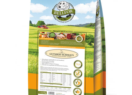 Bellfor Gutshof-Schmaus Huhn, Truthahn & Entenfleisch - hochwertiges Hundefutter für eine ausgewogene Ernährung