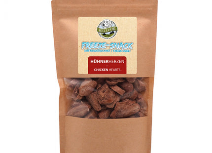 Bellfor Freeze-Snack Hühnerherzen - hochwertiger Hunde-Snack aus 100% Hühnerherzen, 50 g