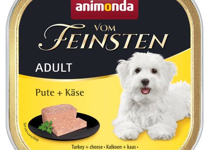 Animonda Hund Adult Pute Käse 22 Stück 150g - hochwertiges Hundefutter voller Geschmack