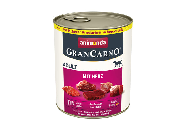 Animonda GranCarno Adult mit Herz 6 Stk. - hochwertiges Hundefutter