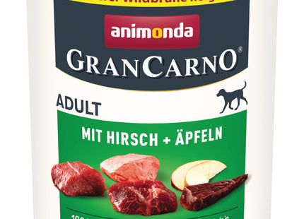 Animonda GranCarno Adult Hundefutter mit Hirsch und Apfel, 6 Stück à 800 g