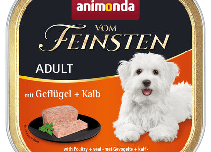 Animonda Vom Feinsten Adult Hundefutter mit Geflügel und Kalb, 22 Stück à 150 g