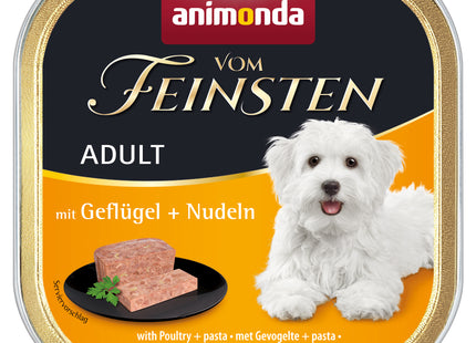 Animonda Hund Vom Feinsten Adult Geflügel Nudeln 22 Stück 150 g hochwertiges Hundefutter für erwachsene Hunde