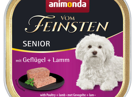 Animonda Hund Vom Feinsten Senior mit Geflügel und Lamm, 22 Stück à 150 g