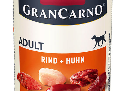 Animonda GranCarno Adult mit Rind und Huhn, 6 Stück - hochwertiges Hundefutter für erwachsene Hunde