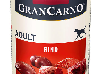 Animonda GranCarno Adult mit Rindfleisch pur 6 Stk. - hochwertiges Hundefutter für erwachsene Hunde