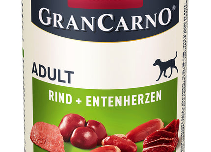 Animonda GranCarno Adult Rind + Entenherzen 6 Stk. für Hunde
