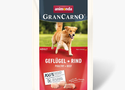 Animonda GranCarno Adult Hundefutter mit Geflügel und Rind, 4 kg - hochwertiges Nassfutter für erwachsene Hunde