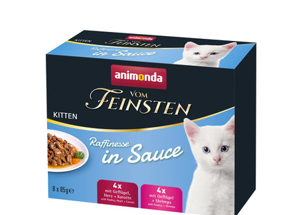 Animonda Feinschmecker Katzenfutter Kitten Mixpack Rafinesse in Sauce 8 x 85 g