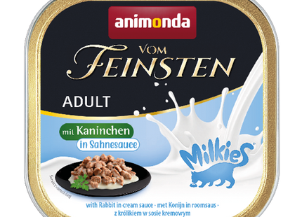 Animonda Katzenfutter mit Kaninchen in Sahnesauce, 32 Stück à 100 g - hochwertiges Adult-Futter für Katzen