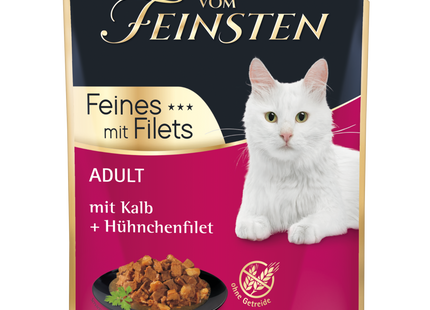 Animonda Feinschmecker Katzenfutter Frischebeutel Kalb Hühnchen 18 Stück à 85 g