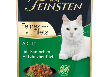 Animonda Katze Feinschmecker Adult Frischebeutel Kaninchen Hühnchenfilet 18 Stk. à 85 g