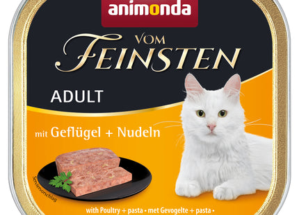 Animonda Vom Feinsten Adult Katzenfutter mit Geflügel und Nudeln, 32 Stück à 100 g