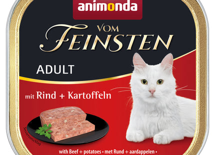 Animonda Vom Feinsten Adult Katzenfutter mit Rind und Kartoffeln, 32 Stück à 100g