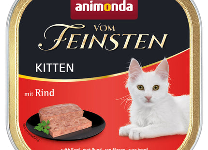 Animonda Vom Feinsten Kitten Katzenfutter mit Rind, 32 Stück à 100 g