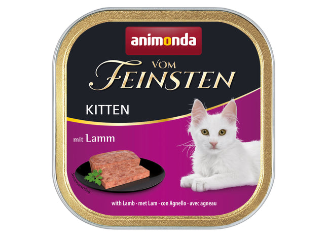Animonda Vom Feinsten Kitten Nassfutter mit Lamm, 32 Stück à 100g