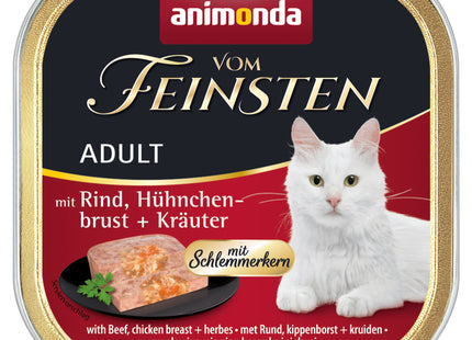 Animonda Katzenfutter Vom Feinstem Rind Hühnerbrust Kräutern 32 Stk 100 g
