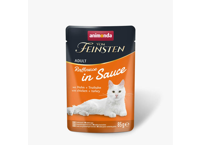 Animonda - Katze Vom Feinsten, Adult, Raffinesse in Sauce, Huhn+Truthahn