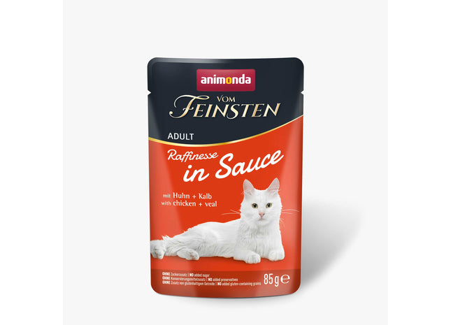 Animonda - Katze Vom Feinsten, Adult, Raffinesse in Sauce mit Huhn+Kalb