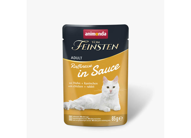 Animonda - Katze Vom Feinsten, Adult, Raffinesse i. sauce, Huhn+Kaninchen