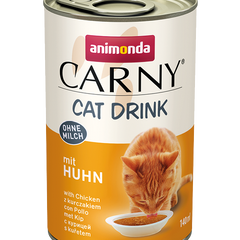 Animonda Carny Cat Drink mit Huhn 24 Stk. à 140 ml - hochwertiges Katzennassfutter in praktischen Portionen