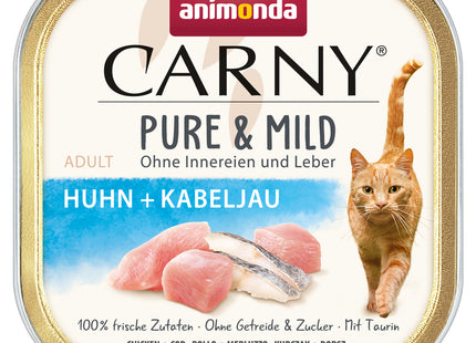 Animonda Katzenfutter Adult Carny Pure und Mild mit Huhn und Kabeljau, 32 Stück à 100 g
