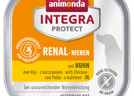 Animonda Integra Protect Hund Nieren Huhn 11 Stück 150 g - Spezialfutter für Hunde mit Nierenproblemen