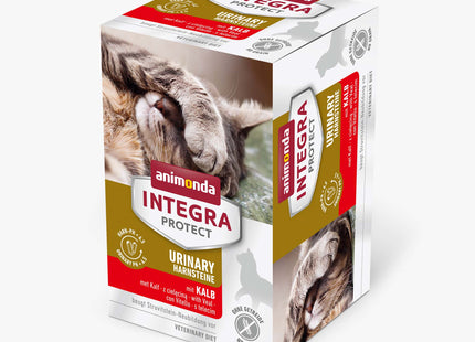 Animonda Integra Katzenfutter Urinary Struvit mit Kalb, 16 Stück à 100 g