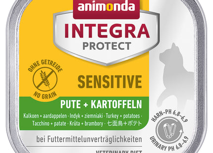 Animonda Integra Katzenfutter Sensitiv mit Pute und Kartoffel, 16 Stück à 100 g