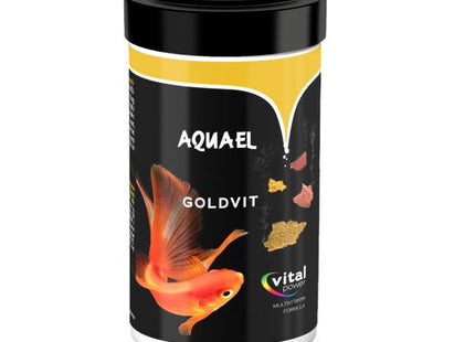 Aquael Acti Fish Food Goldvit Multi - buntes Granulat 250ml