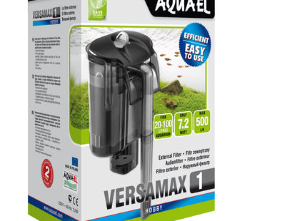 Aquael Versamax FZN-1 Rucksackfilter für effiziente Filterung und Reinigung des Aquariumwassers