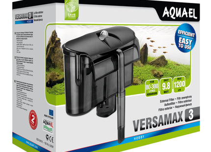 Aquael Versamax FZN-3 Rucksackfilter - leistungsstarker Filter für Aquarien mit kompaktem Design