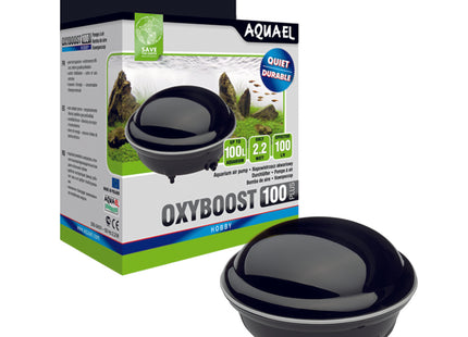 Aquael - OXYBOOST AP-100 Plus, 100 l/h - leistungsstarker Luftpumpenfilter für Aquarien bis 100 Liter Fassungsvermögen