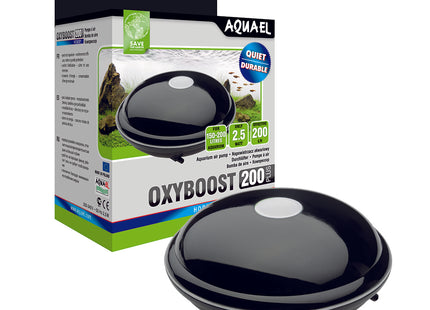 Aquael OXYBOOST AP-200 Plus, 200 l/h - leistungsstarker Luftpumpenfilter für Aquarien bis 200 Liter Fassungsvermögen