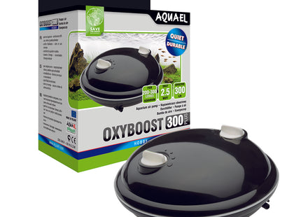 Aquael OXYBOOST APR-300 Plus, 300 l/h - leistungsstarker Luftpumpenfilter für Aquarien bis 300 Liter Fassungsvermögen
