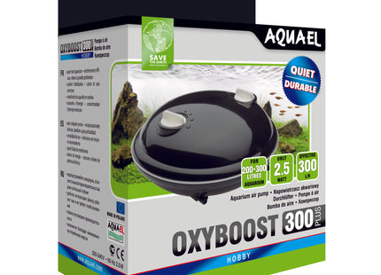 Aquael OXYBOOST APR-300 Plus, 300 l/h - leistungsstarker Luftpumpenfilter für Aquarien bis 300 Liter Fassungsvermögen