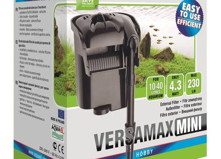 Aquael Versamax FZN Mini Überlauffilter - effiziente Filterung für Aquarien bis zu 60 Litern